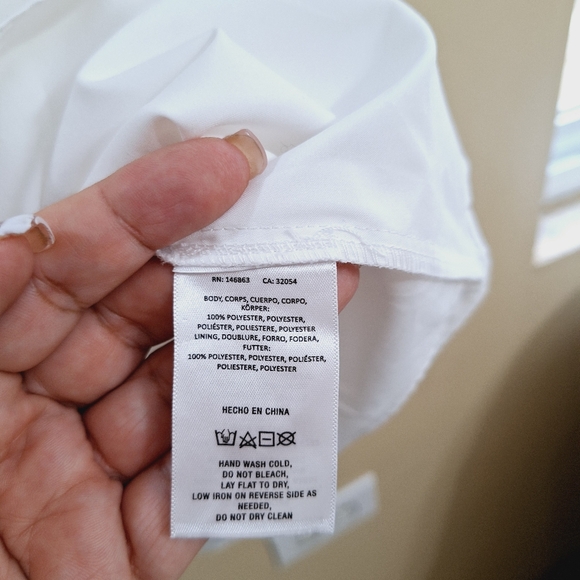 Mare MareAnthropologie White Button Down Pockets  Midi Shirt Dress Sz XL - Picture 7 of 9